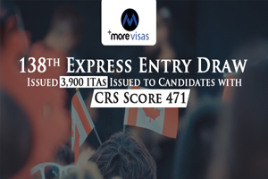 138th Express Entry: 3,900 ITAs Issued to Candidates with CRS Score 471