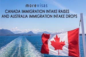 Canada Immigration Intake Raises and Australia Immigration Intake Drops