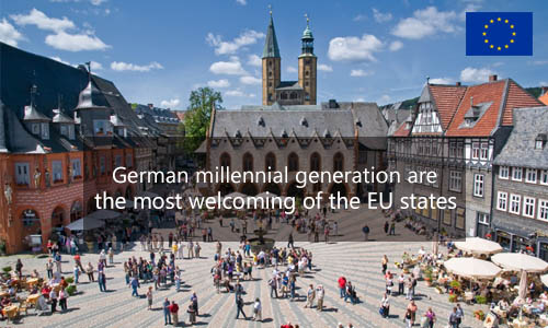 German Millennial Generation are the Most Welcoming of the EU States