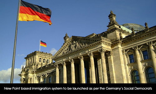 New Point Based Immigration System to be Launched as per the Germany's Social Democrats